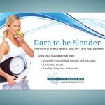 dare to be slender postcard